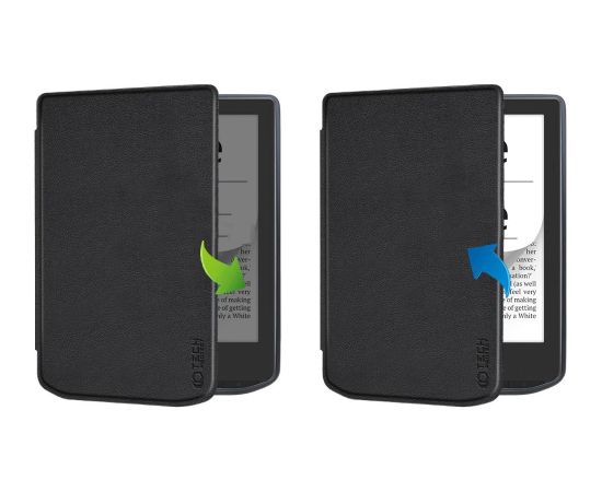 Tech-Protect SmartCase futrālis PocketBook Verse | Verse Pro - melns