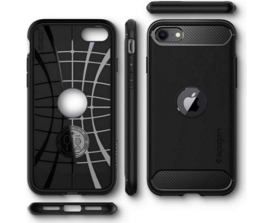 Spigen Rugged Armor iPhone 7|8|SE2020|SE 2022 melns ACS00944