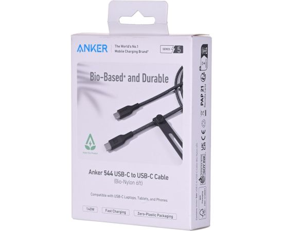 Anker 544 USB cable 1.8 m USB C Black, Grey