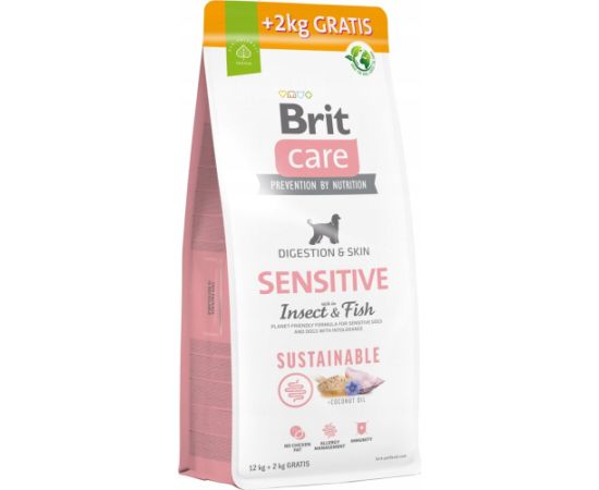 BRIT CARE SENSITIVE INSECT FISH 12+2KG