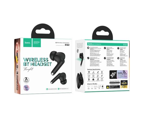 Wireless headphones Hoco EQ2 black