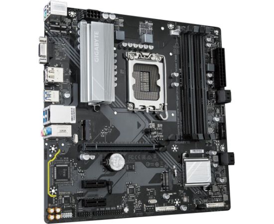 Mainboard GIGABYTE Intel B760 Express LGA1700 Micro-ATX Memory DDR4 Memory slots 4 2xPCI-Express 3.0 1x 1xPCI-Express 4.0 16x 2xM.2 1x15pin D-sub 1xHDMI 1xDisplayPort 6xUSB 2.0 5xUSB 3.2 1xUSB-C 1xPS/2 1xRJ45 3xAudio port B760MD3HPDDR4