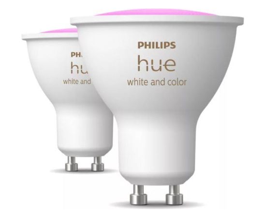 LIGHT BULB GU10 WHITE&COLOR/2PACK 929003666502 PHILIPS