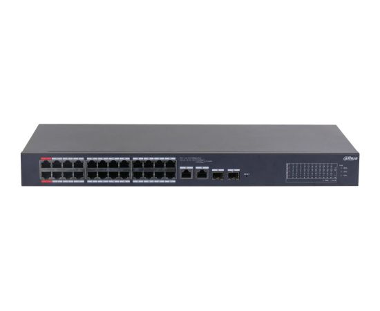 Switch DAHUA CS4226-24ET-240 Desktop/pedestal Rack 1U 24x10Base-T / 100Base-TX 2x10/100/1000BASE-T/SFP combo 2 26 PoE ports 24 240 Watts CS4226-24ET-240