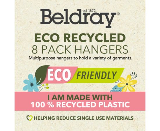 Beldray LA072684FEU7 Eco Recycled Hangers Black