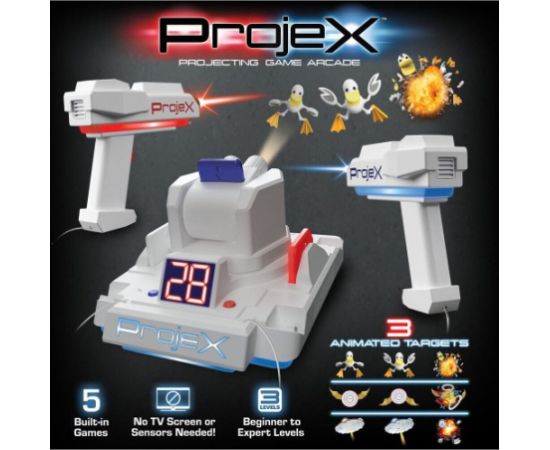 Игра 2 бластера, проектор с мишенями, различные режимы ProjeX Projecting Game Arcade 52608