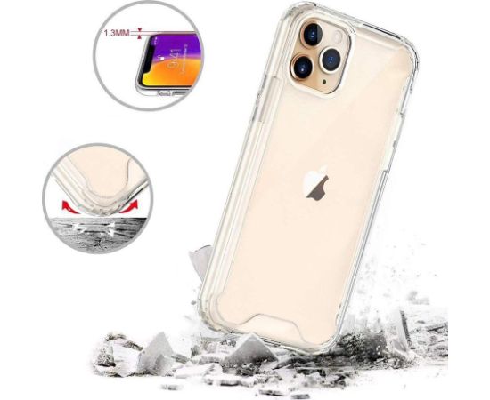 Mocco Acrylic Air Case Aizmugurējais Silikona Apvalks Priekš Apple iPhone 11 Pro Caurspīdīgs