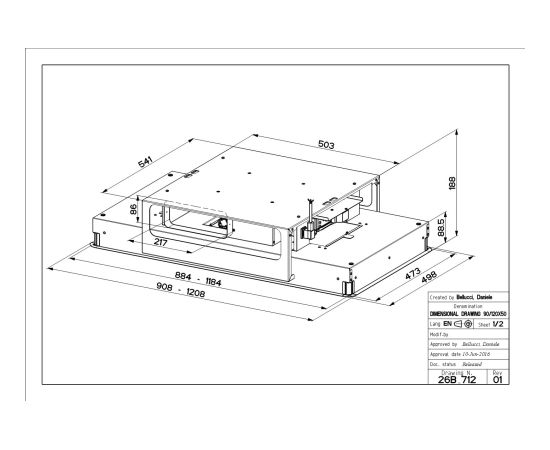 Hood Faber HIGH-LIGHT WH matt 1200