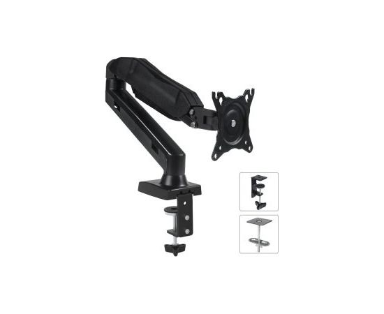 Maclean MC-860 monitor mount / stand 68.6 cm (27") Black Desk