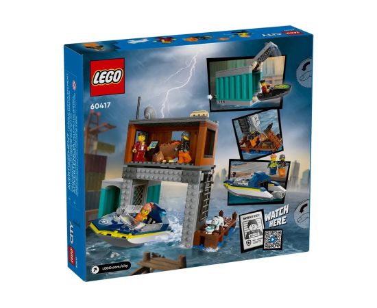 LEGO CITY 60417 Police Speedboat and Crooks' Hideout