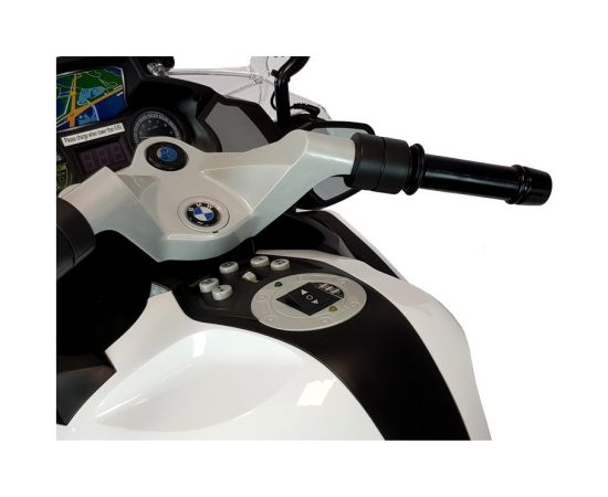 Lean Cars BMW Police Motorcycle White - Electric Ride On Motorbike