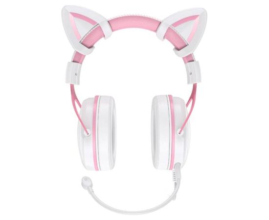 ONIKUMA X10 White/Pink/Cat Ears Gaming Headphones