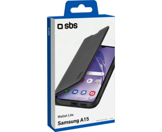 Samsung Galaxy A15 5G Wallet Lite Case By SBS Black