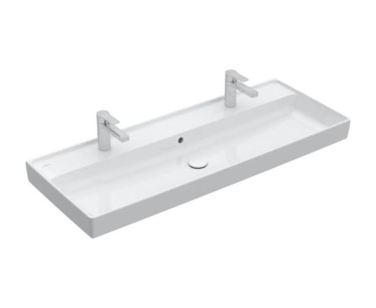 Villeroy & Boch izlietne Collaro, 1200x470 mm, 2 maisītāja caurumi, balta TitanCeram