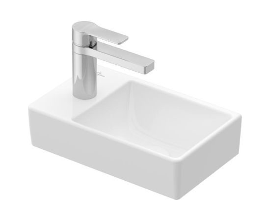 Villeroy & Boch izlietne Avento, 360x220mm, maisītāja caurums kreisā pusē, balta