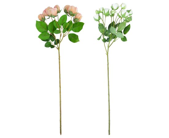 Artificial flower FLOWERLY H56cm bush rose, mix