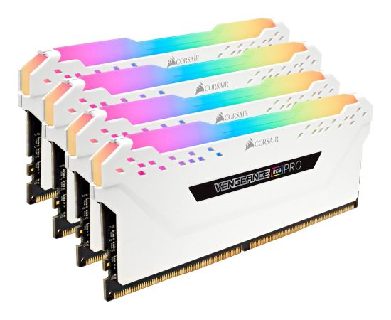 Corsair 32GB DDR4-3600 Quad-Kit - white - CMW32GX4M4C3600C18W - Vengeance RGB PRO