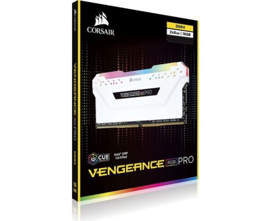 Corsair DDR4 16 GB 3200-CL16 - Dual-Kit - Vengeance RGB PRO White