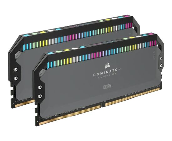 Corsair DDR5 64GB - 5600 - CL - 40 - Dominator Plat - K2 COR, RAM, CMT64GX5M2B5600Z40K, Dominator Platinium, XMP, EXPO, grey/black