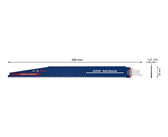 Bosch Expert saber saw blade Multi Material S 1256 XHM, 10 pieces (length 300mm)