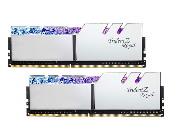 G.Skill DDR4 - 16 GB -3600 - CL - 16 - Dual kit, Trident Z Royal (silver, F4-3600C16D-16GTRSC)