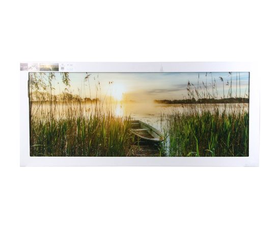 Foto glezna 50x125cm BOAT IN THE GRASS