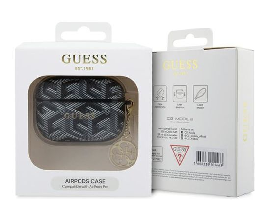 Guess GUAPPGCE4CK AirPods Pro cover czarny|black GCube Charm