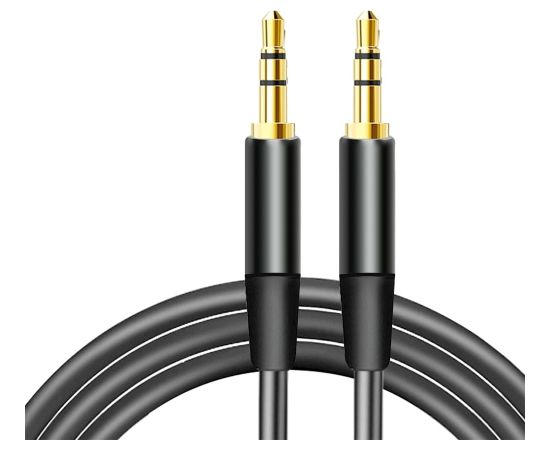 Maxlife audio cable jack 3.5 mm - jack 3.5 mm 1m black