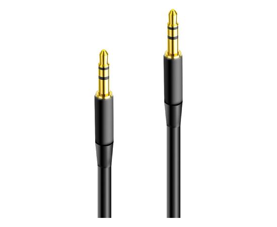 Maxlife audio cable jack 3.5 mm - jack 3.5 mm 1m black