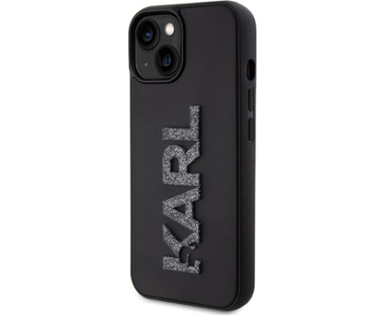 Karl Lagerfeld KLHCP15S3DMBKCK iPhone 15 6.1" czarny|black hardcase 3D Rubber Glitter Logo