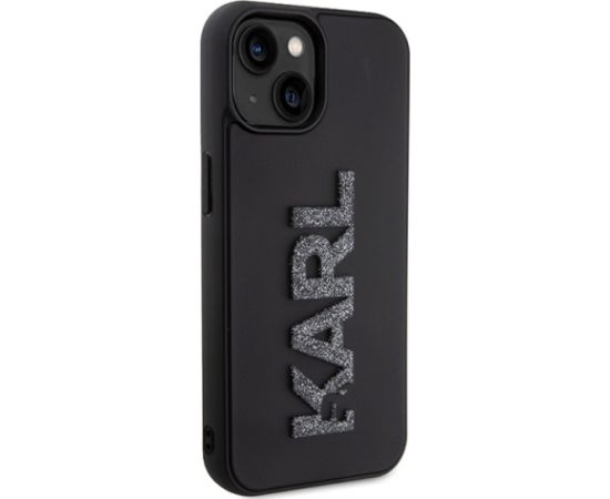 Karl Lagerfeld KLHCP15S3DMBKCK iPhone 15 6.1" czarny|black hardcase 3D Rubber Glitter Logo