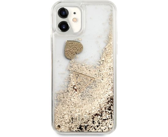 Guess GUOHCN61GLHFLGO iPhone 11 6,1" | Xr gold|złoty hardcase Glitter Charms