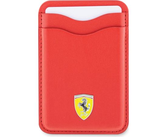 Ferrari Wallet Card Slot FEWCMRSIR czerwony|red MagSafe Leather 2023 Collection