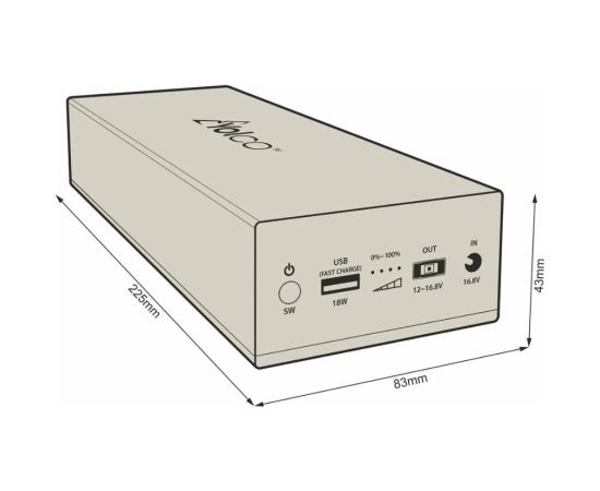 External battery powerbank for Yolco CSX5 refrigerators