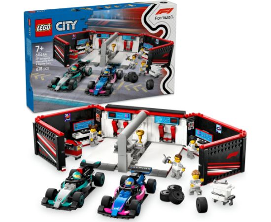 Lego City F1® Garaż i bolidy Mercedes-AMG i Alpine (60444)