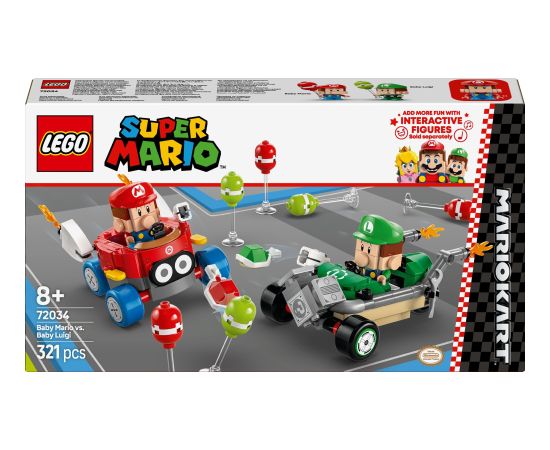 Lego Super Mario Mario Kart™ – Baby Mario kontra Baby Luigi (72034)