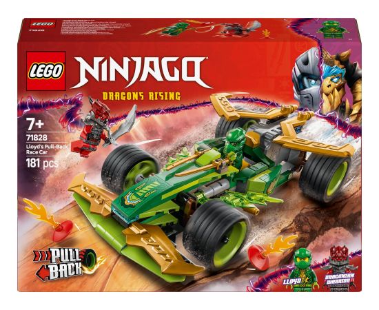 Lego Ninjago Samochód wyścigowy Lloyda z napędem typu pull-back (71828)