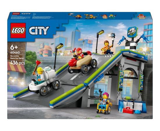 Lego City Bez granic: tor z rampami dla wyścigówek (60460)