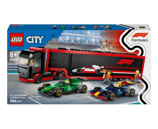 Lego City Formula 1 F1® Ciężarówka z bolidami RB20 i AMR24 F1® (60445)