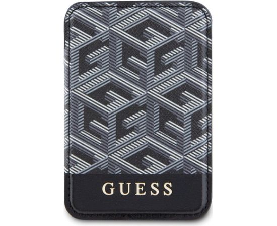 Guess Wallet Card Slot GUWMSHGCFSEK MagSafe GCube stripe czarny|black