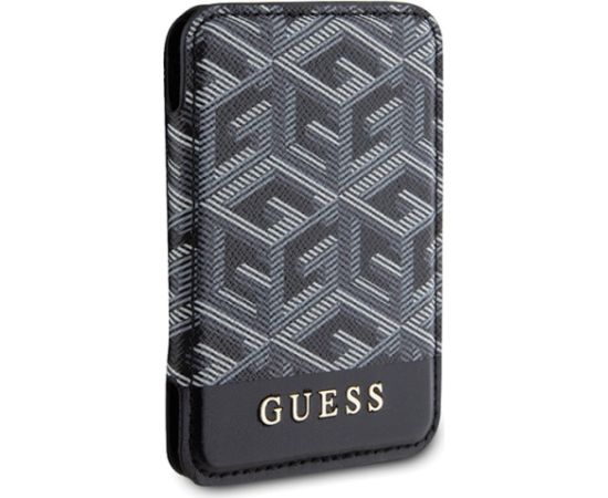 Guess Wallet Card Slot GUWMSHGCFSEK MagSafe GCube stripe czarny|black