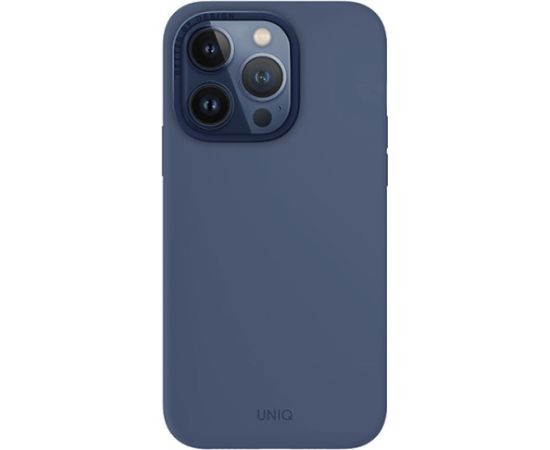 UNIQ etui Lino Hue iPhone 15 Pro 6.1" Magclick Charging granatowy|navy blue