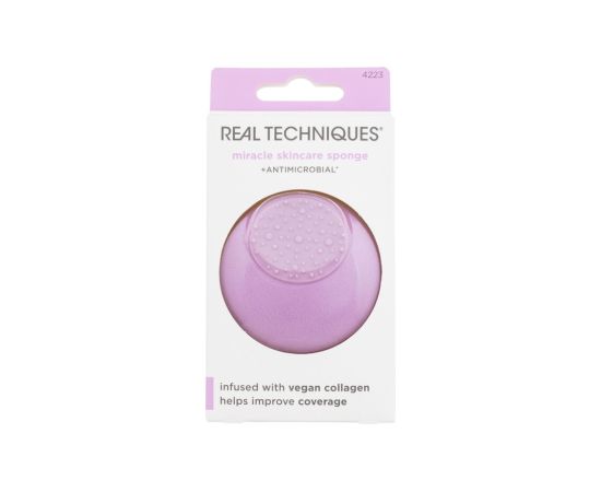 Real Techniques Miracle Skincare Sponge 1pc W / Cleansing Brush