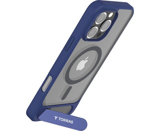 Torras Pstand Series Case for iPhone 16 Pro (Blue)