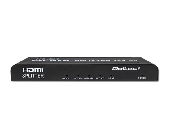 Qoltec 51798 Active HDMI Splitter 4 x HDMI 4K x 2K | 3.4Gb/s