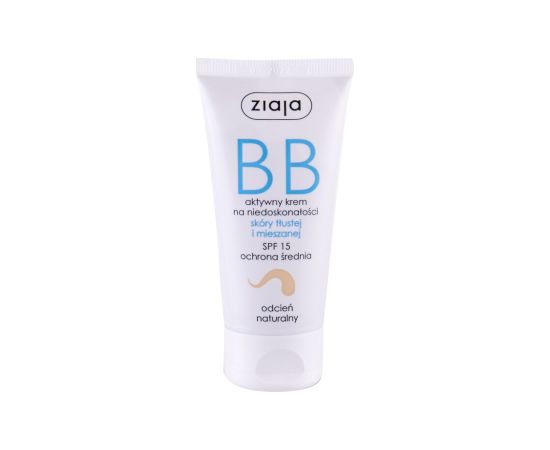 Ziaja BB Cream / Oily and Mixed Skin 50ml SPF15 W / BB Cream