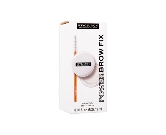 Makeup Revolution Power / Brow Fix 3ml W / Eyebrow Gel and Eyebrow Pomade