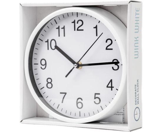 Platinet wall clock Wink, white (45955)