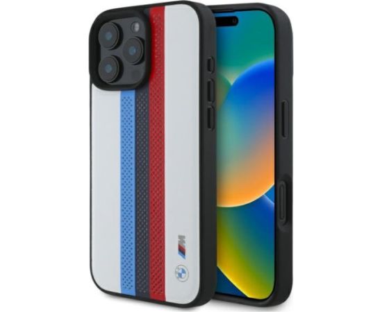 BMW M Perf. Tricolor Printed Stripes MagSafe Aizsargapvalks priekš Apple iPhone 16 Pro Max