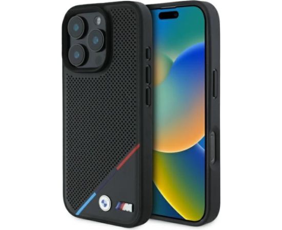 BMW M.Perforated Tricolor Line MagSafee Aizsargapvalks priekš Apple iPhone 16 Pro Max